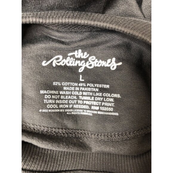 Womens The Rolling Stones Gray Pullover Sweatshirt Size Large - Picture 4 of 4